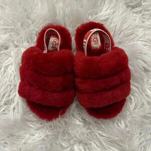 Toddler ugg Fluff Yeah slides Sz 8